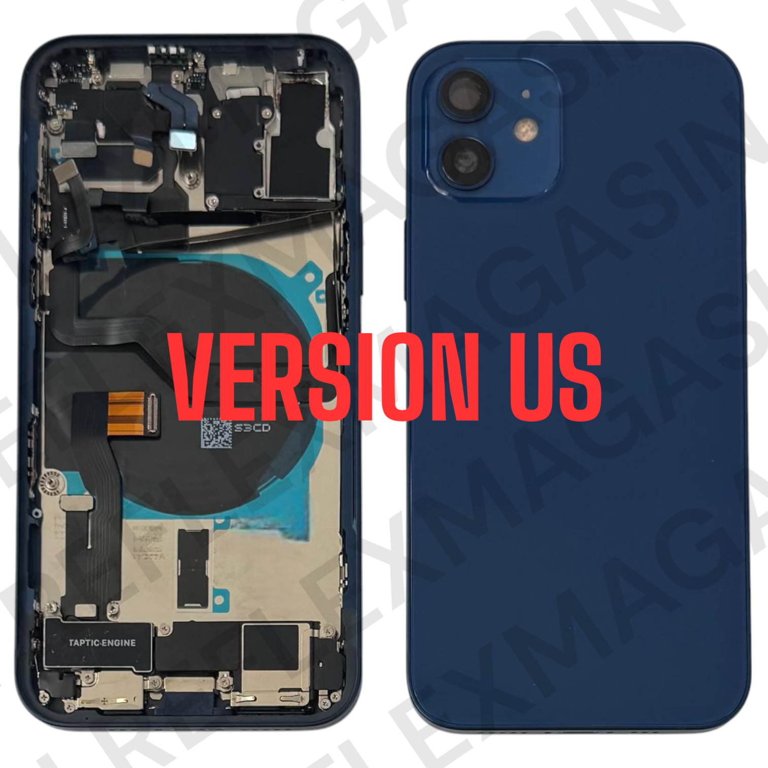 Châssis arrière - iPhone 12 - 100% complet avec composants - US VERSION