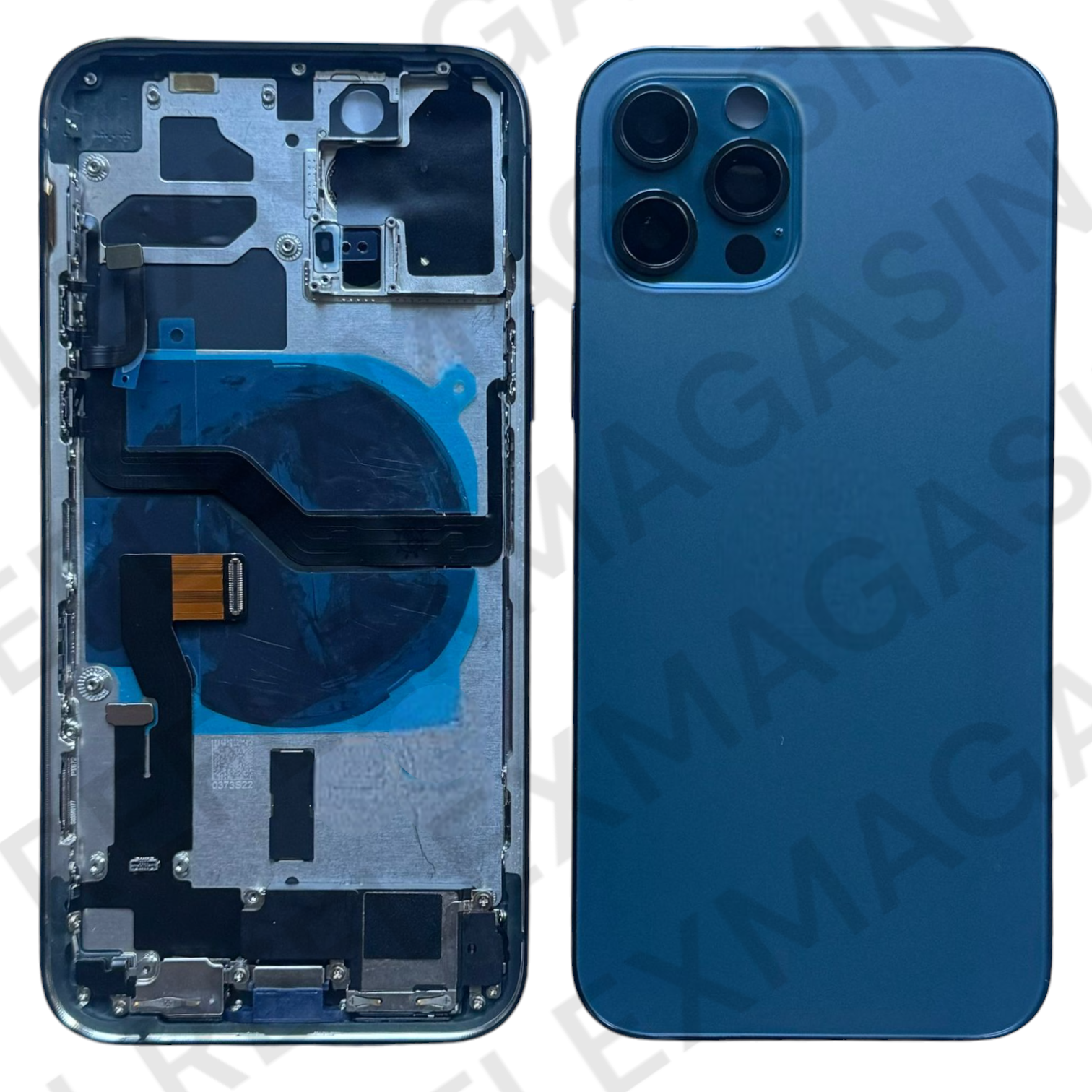 Châssis arrière - iPhone 12 Pro - Pré-monté avec composants