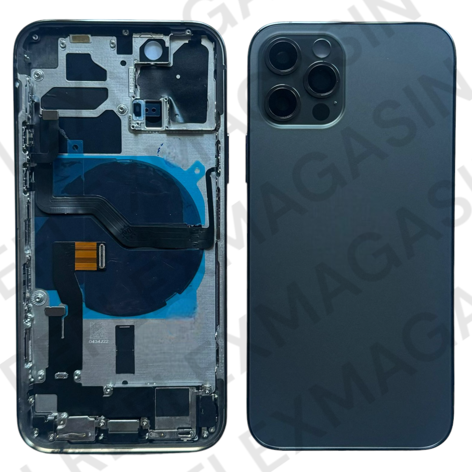 Châssis arrière - iPhone 12 Pro - Pré-monté avec composants