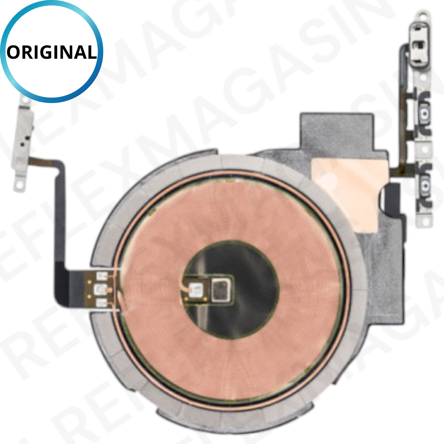 ORIGINAL - Nappe NFC charge induction + volume + power - iPhone 13 ProMax