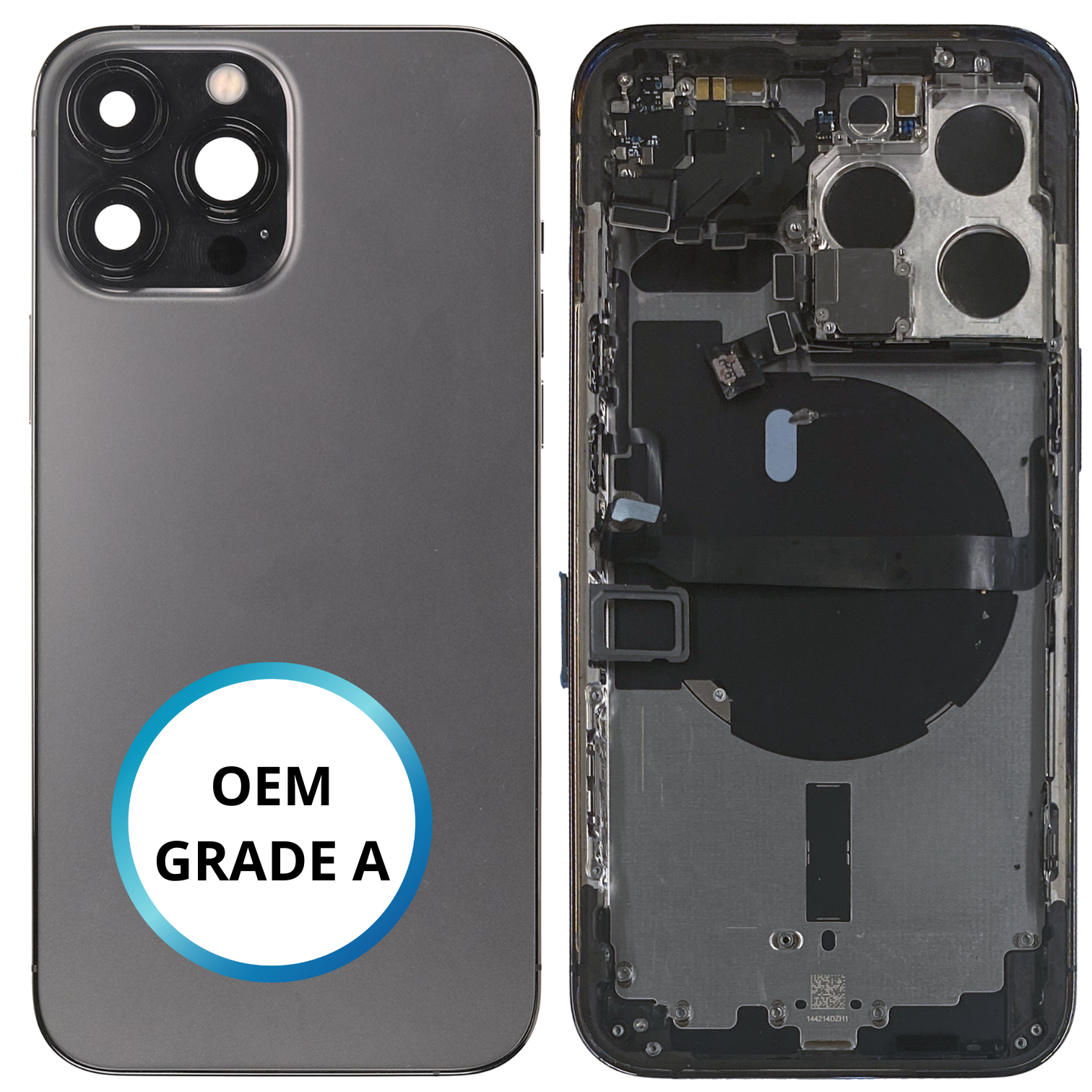 Châssis arrière - iPhone 13 Pro - Graphite - Avec composants (ORIGINAL GRADE A)