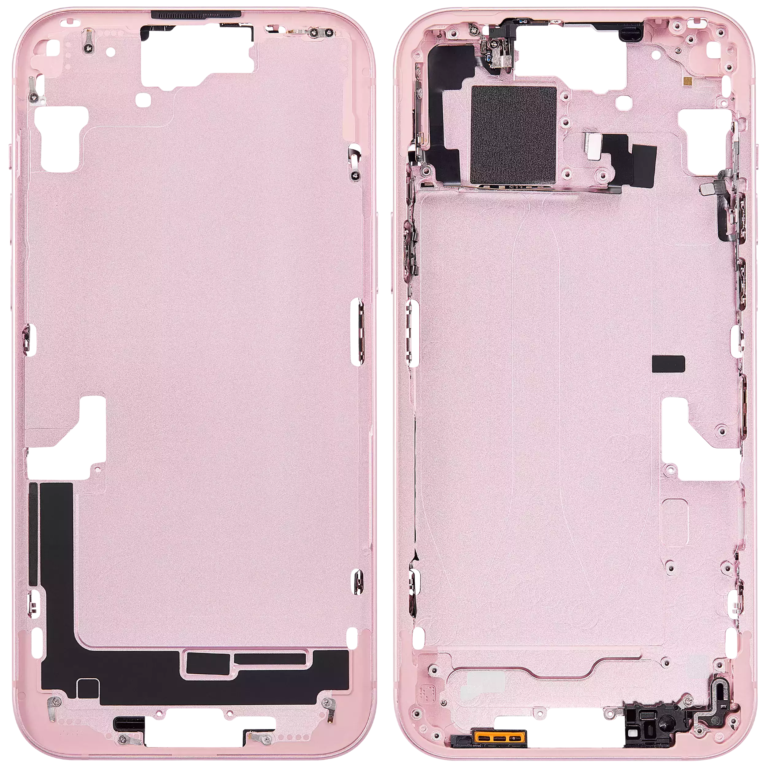 Châssis intermédiaire - iPhone 15 Plus - Rose - Avec composants