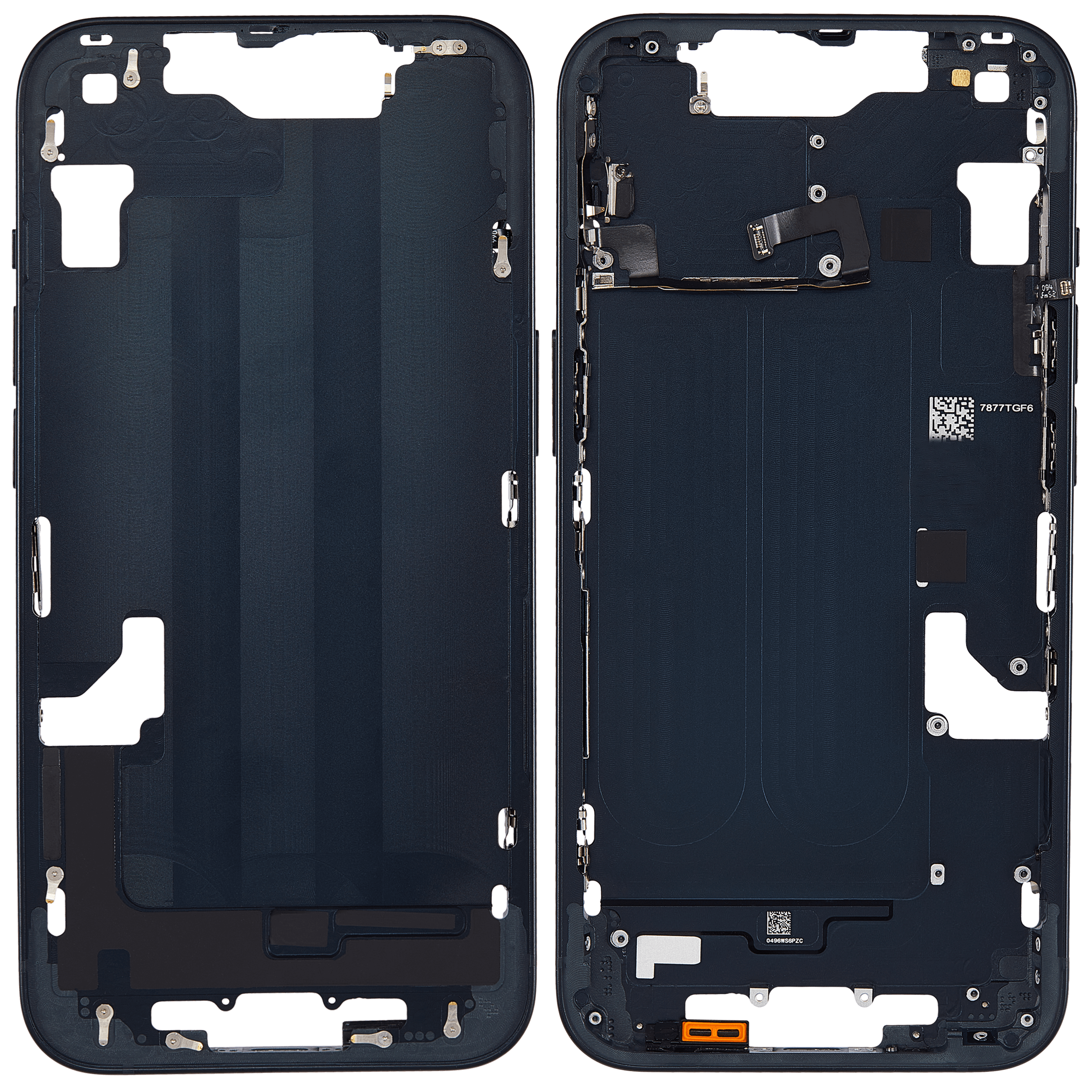 Châssis intermédiaire - iPhone 14 - Noir - Avec composants