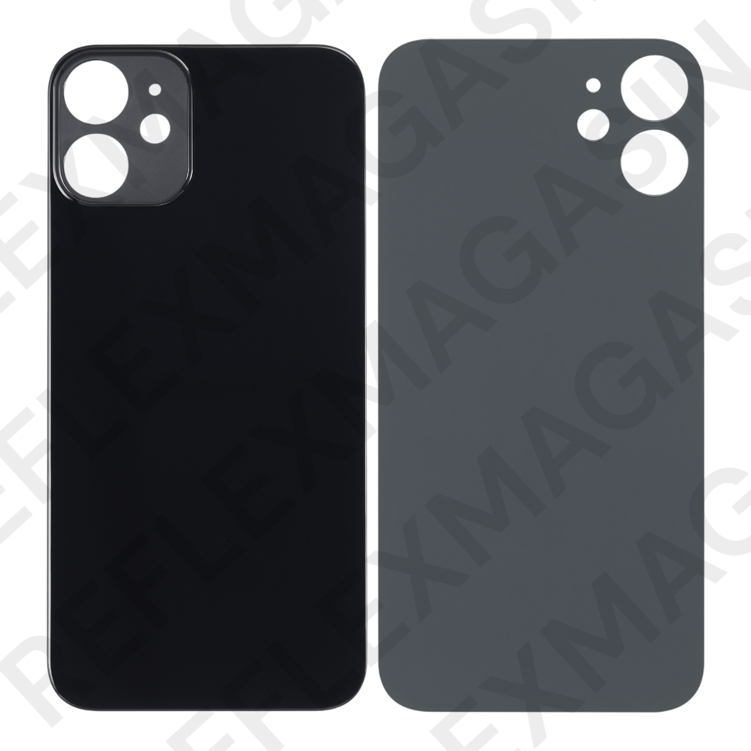 Vitre arrière iPhone 12 – Version Big Hole (grand trou caméra) – Adhésif