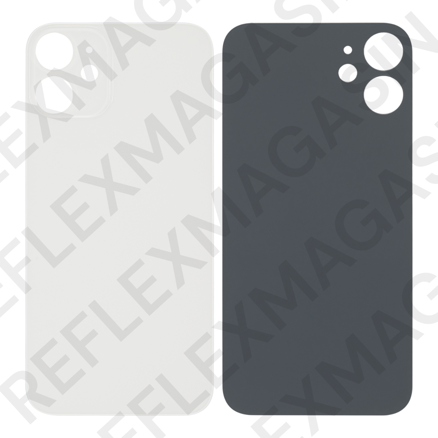 Vitre Arrière De Remplacement Pour IPhone 12 Mini - Noire Avec Adhésif - Marque GLOBALSTOCK