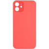Vitre arrière iPhone 12 – Version Big Hole – Adhésif - Rouge (red product)