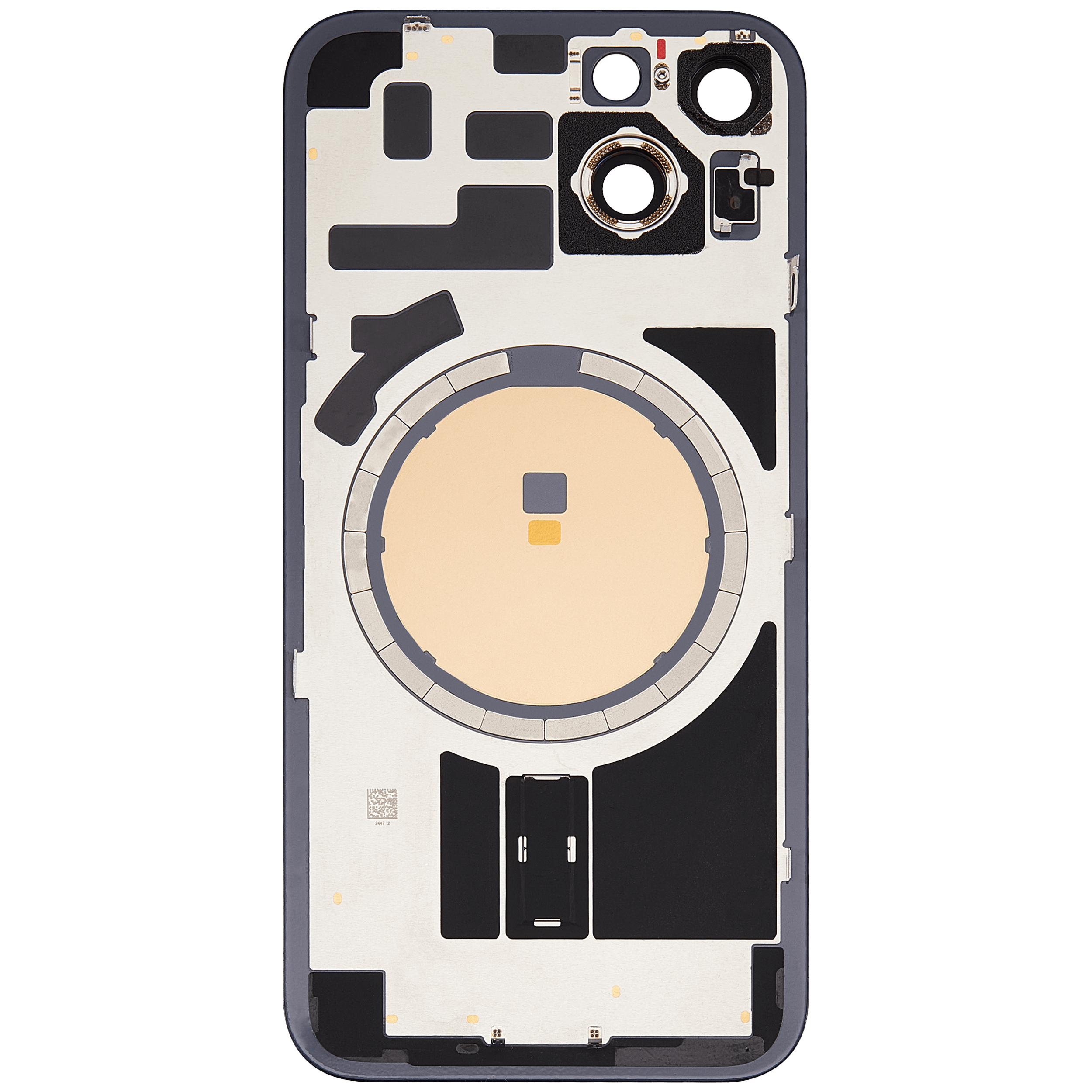 Vitre arrière assemblée - iPhone 14 - Noir (ORIGINAL PULLED GRADE A)