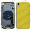 Châssis arrière - iPhone XR - Pré-monté avec composants - Jaune