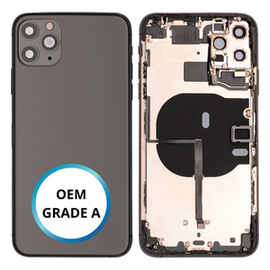 Châssis arrière - iPhone 11 ProMax - Gris Sidéral - Avec composants (ORIGINAL GRADE A)