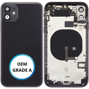 Châssis arrière - iPhone 11 - Noir - Avec composants (ORIGINAL GRADE A)