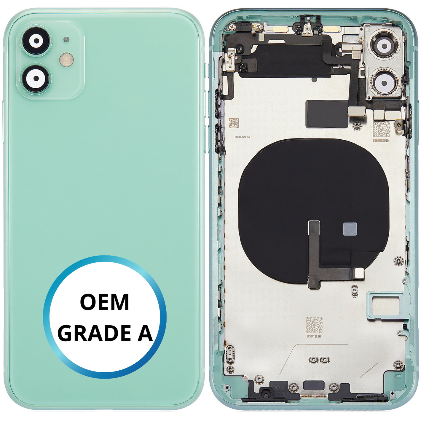 Châssis arrière - iPhone 11 - Vert - Avec composants (ORIGINAL GRADE A)