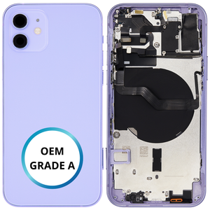 Châssis arrière - iPhone 12 - Violet - Avec composants (ORIGINAL GRADE A)