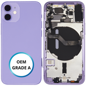 Châssis arrière - iPhone 12 Mini - Violet - Avec composants (ORIGINAL GRADE A)