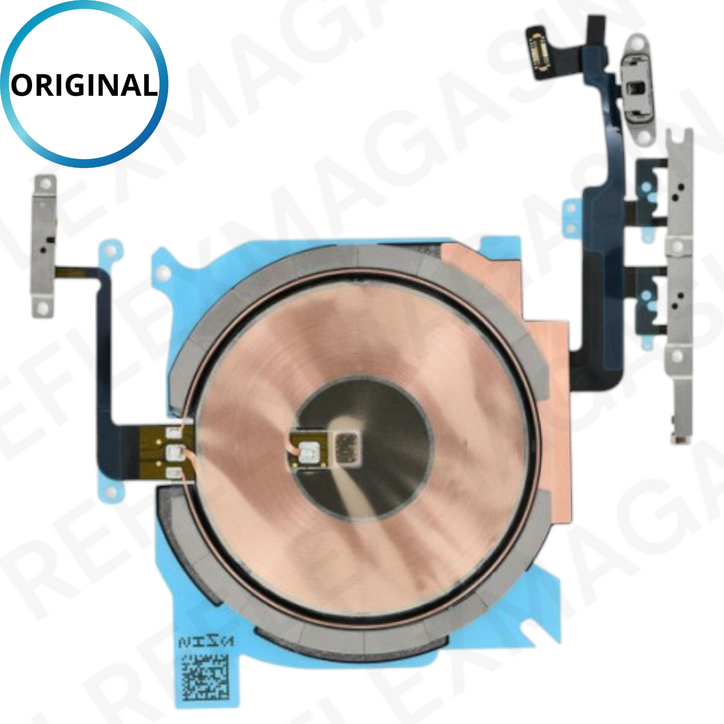 ORIGINAL - Nappe NFC charge induction + volume + power - iPhone 12 Pro Max