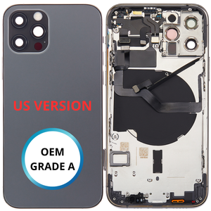 Châssis arrière - iPhone 12 Pro US VERSION - Graphite - Avec composants (ORIGINAL GRADE A)