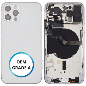 Châssis arrière - iPhone 12 Pro - Blanc - Avec composants (ORIGINAL GRADE A)