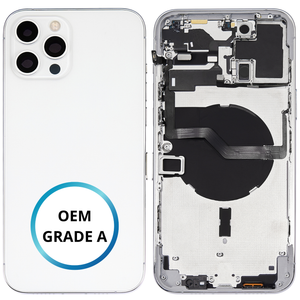 Châssis arrière - iPhone 12 Pro Max - Blanc | Avec composants (ORIGINAL GRADE A)