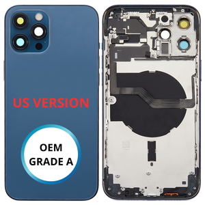 Châssis arrière - iPhone 12 Pro Max US VERSION - Bleu | Avec composants (ORIGINAL GRADE A)