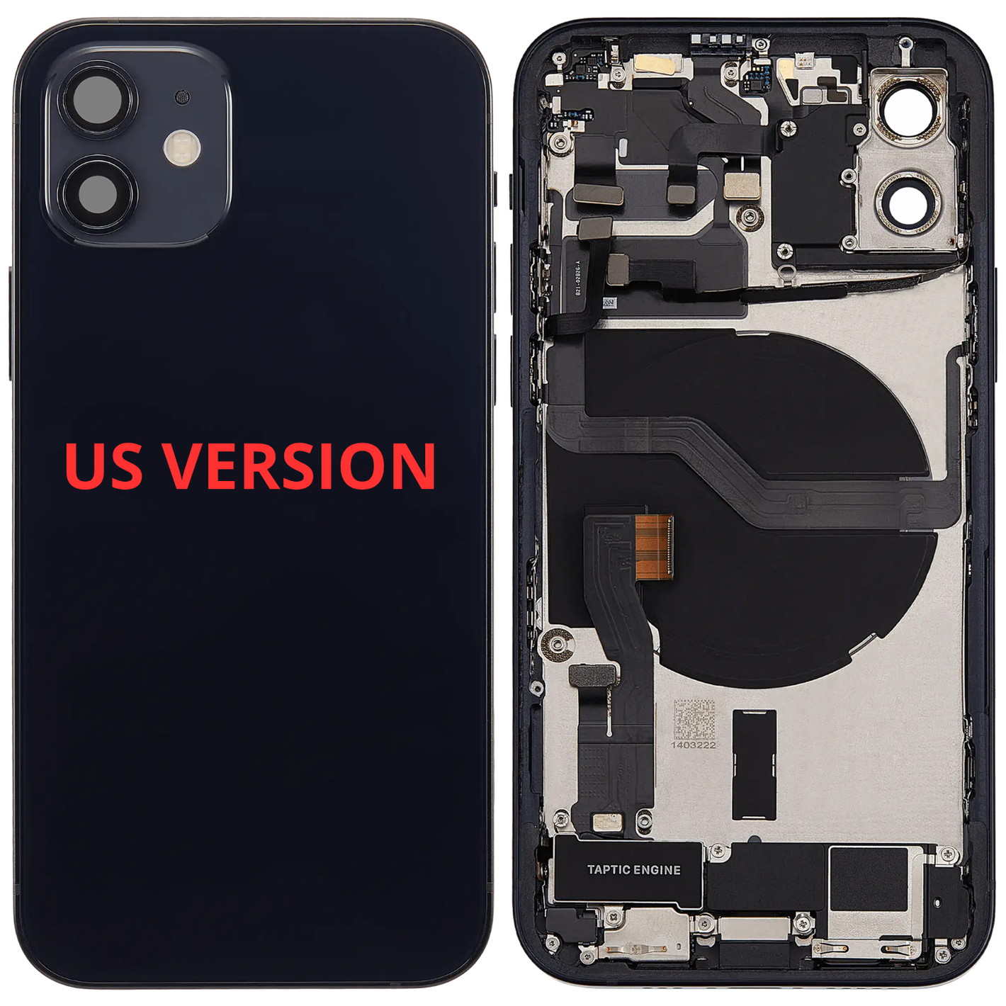 Châssis arrière - iPhone 12 US VERSION | Complet avec composants