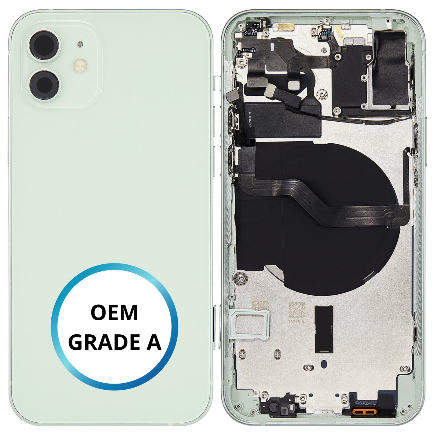 Châssis arrière - iPhone 12 - Vert | Avec composants (ORIGINAL GRADE A)