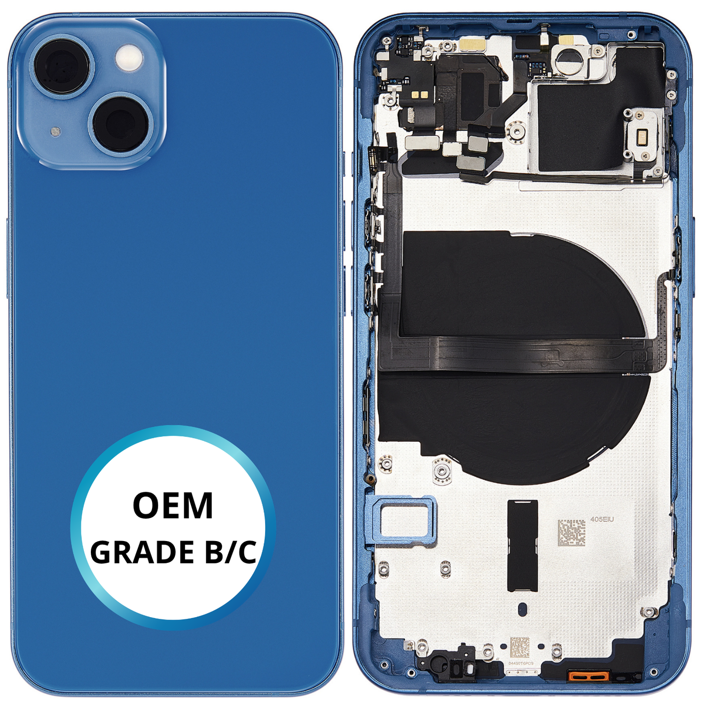 Châssis arrière - iPhone 13 - Bleu | Avec composants (ORIGINAL GRADE B/C)