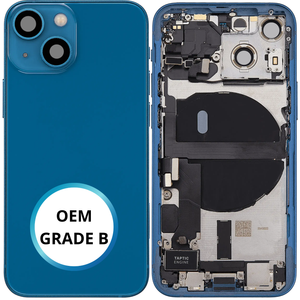 Châssis arrière - iPhone 13 Mini - Bleu - Complet avec composants (ORIGINAL GRADE B)