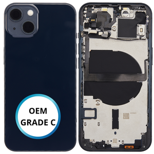 Châssis arrière - iPhone 13 - Noir - Avec composants (ORIGINAL GRADE C)