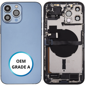 Châssis arrière - iPhone 13 ProMax - Bleu - Complet avec composants (ORIGINAL GRADE A)