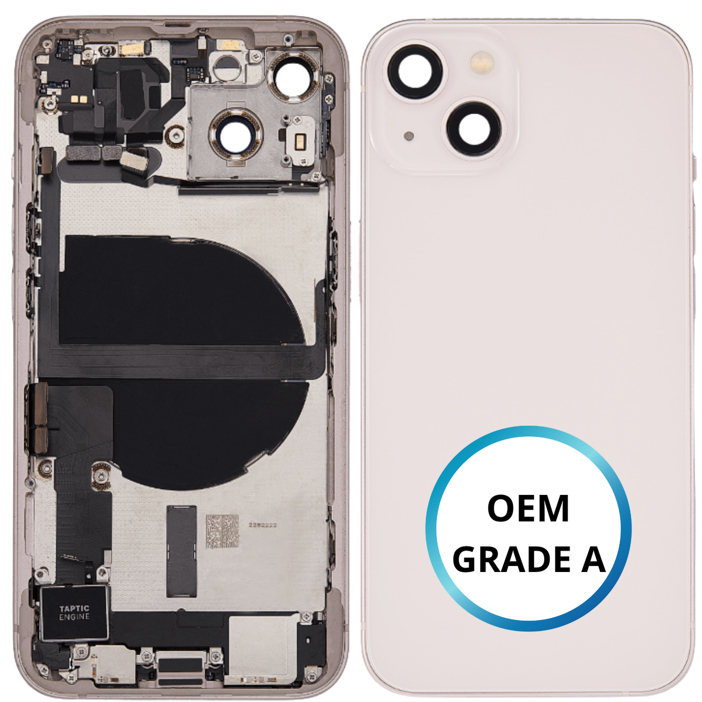 Châssis arrière - iPhone 13 - Rose | Complet avec composants (ORIGINAL GRADE A)