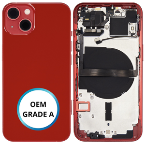 Châssis arrière - iPhone 13 - Rouge - Avec composants (ORIGINAL GRADE A)