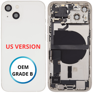 Châssis arrière - iPhone 13 US VERSION - Blanc | Complet avec composants (ORIGINAL GRADE B)