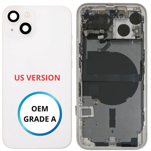 Châssis arrière - iPhone 13 US VERSION - Blanc - Avec composants (ORIGINAL GRADE A)