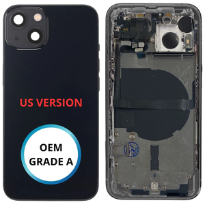 Châssis arrière - iPhone 13 US VERSION - Noir - Avec composants (ORIGINAL GRADE A)