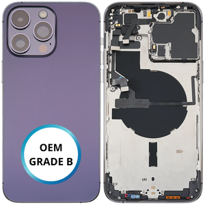 Châssis arrière - iPhone 14 ProMax - Violet - Avec composants (ORIGINAL GRADE B)