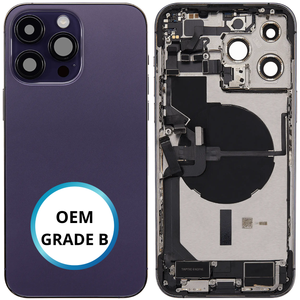 Châssis arrière - iPhone 14 Pro Max - Violet | Complet avec composants (ORIGINAL GRADE B)