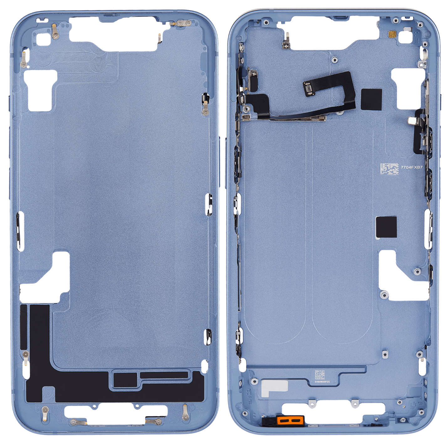 Châssis intermédiaire - iPhone 14  - Bleu | Avec composants
