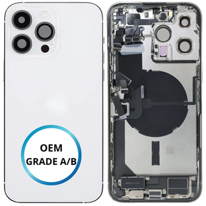 Châssis arrière - iPhone 14 Pro Max - Blanc | Complet avec composants (ORIGINAL GRADE A/B)