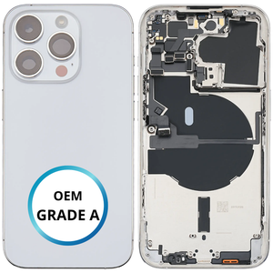 Châssis arrière - iPhone 14 Pro - Blanc | Avec composants (ORIGINAL GRADE A)