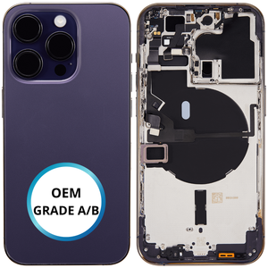 Châssis arrière - iPhone 14 Pro - Violet | Avec composants (ORIGINAL GRADE A/B)