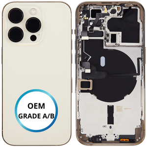 Châssis arrière - iPhone 14 Pro - Or Gold | Avec composants (ORIGINAL GRADE A/B)