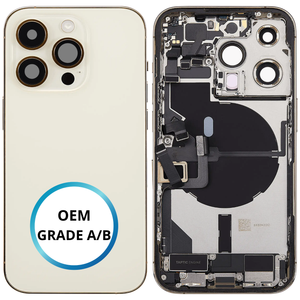 Châssis arrière - iPhone 14 Pro - Gold | Complet avec composants (ORIGINAL GRADE A/B)
