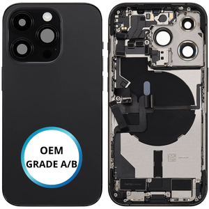 Châssis arrière - iPhone 14 Pro - Noir | Complet avec composants (ORIGINAL GRADE A/B)