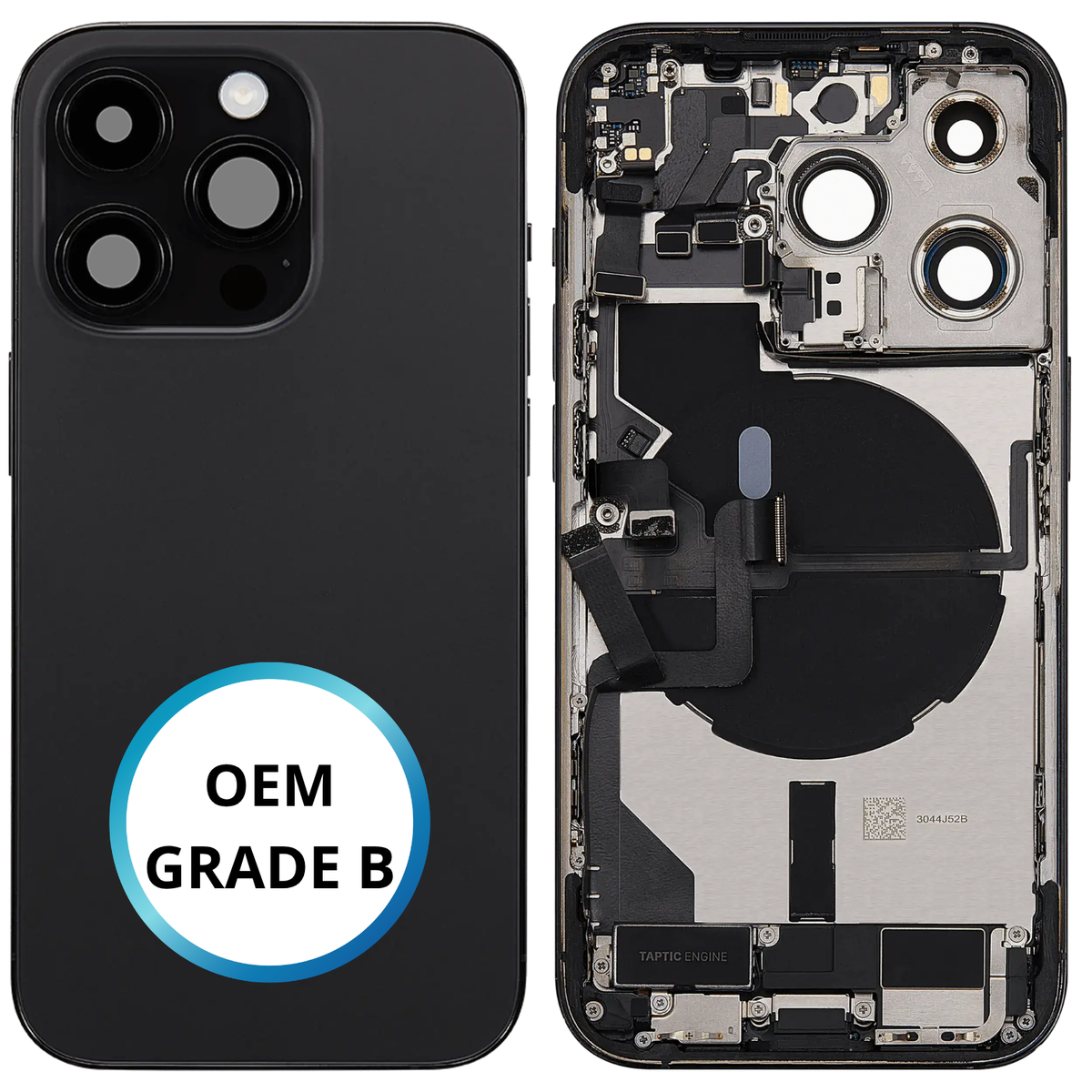 Châssis arrière - iPhone 14 Pro - Noir | Complet avec composants (ORIGINAL GRADE B)