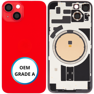 Vitre arrière assemblée - iPhone 14 - Rouge (ORIGINAL PULLED GRADE A)