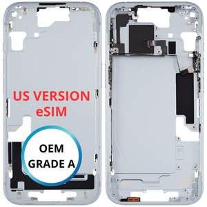Châssis intermédiaire iPhone 15 - eSIM US VERSION - Bleu | Avec composants (ORIGINAL GRADE A)