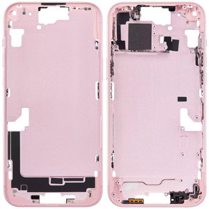 Châssis intermédiaire - iPhone 15 Plus - Rose - Avec composants