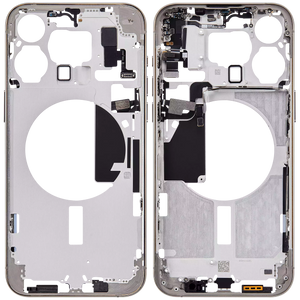 Châssis intermédiaire - iPhone 15 Pro Max - Titane Naturel - Avec composants