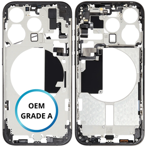 Châssis intermédiaire - iPhone 15 Pro - Titane Bleu - Avec composants (ORIGINAL GRADE A)