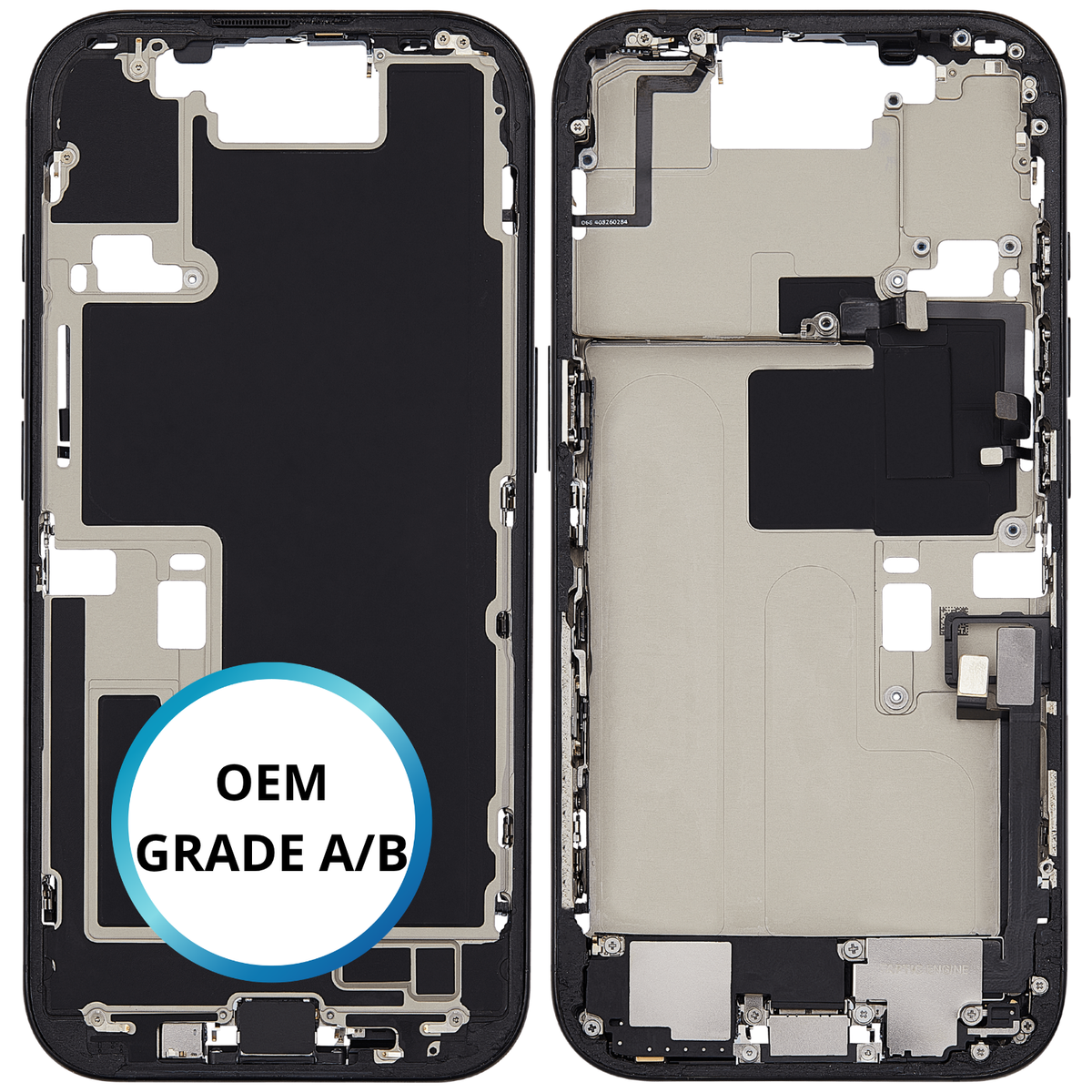 Châssis intermédiaire - iPhone 16 Pro - Titane Noir | Avec composants (ORIGINAL GRADE A/B)