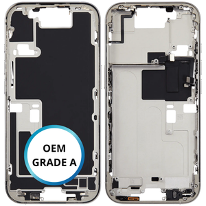 Châssis intermédiaire - iPhone 16 Pro - Titane Blanc | Avec composants (ORIGINAL GRADE A)